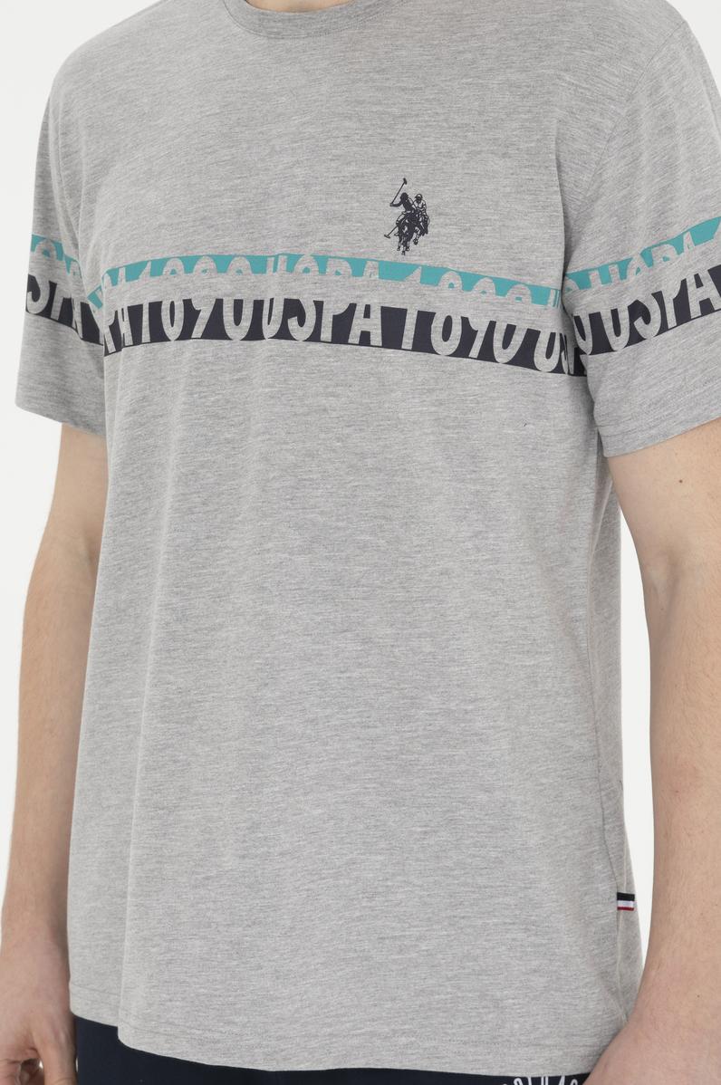 Erkek Gri Melanj Pijama Takımı