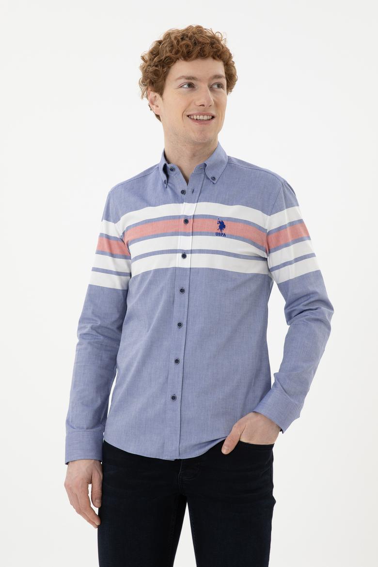 Erkek Kırmızı Uzun Kollu Gömlek - 50246189016