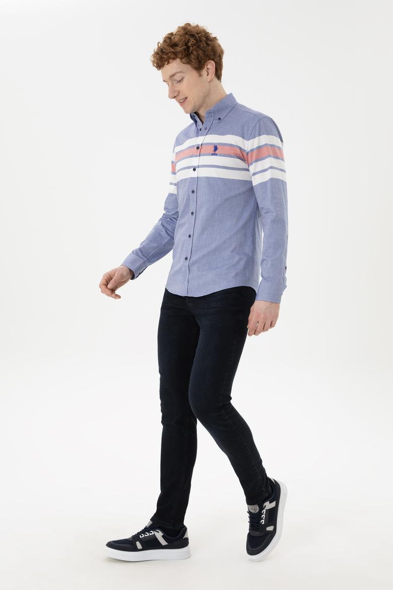 Erkek Kırmızı Uzun Kollu Gömlek - 50246189016