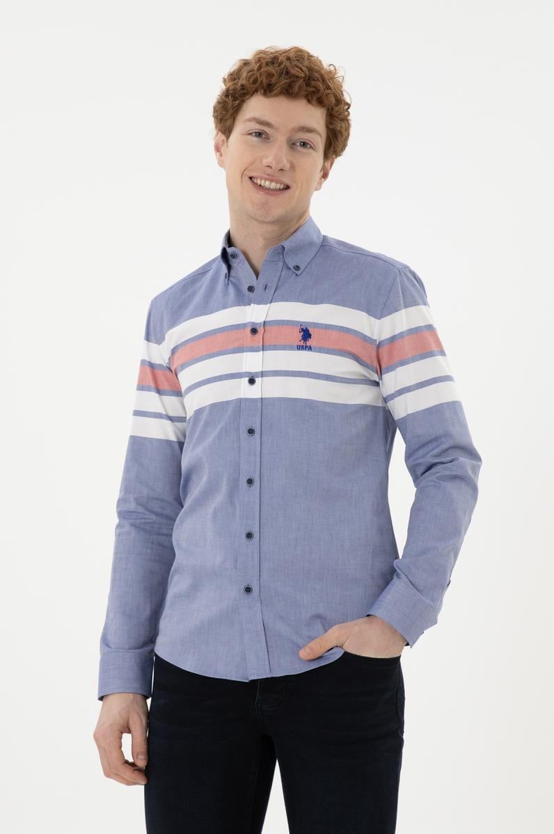 Erkek Kırmızı Uzun Kollu Gömlek