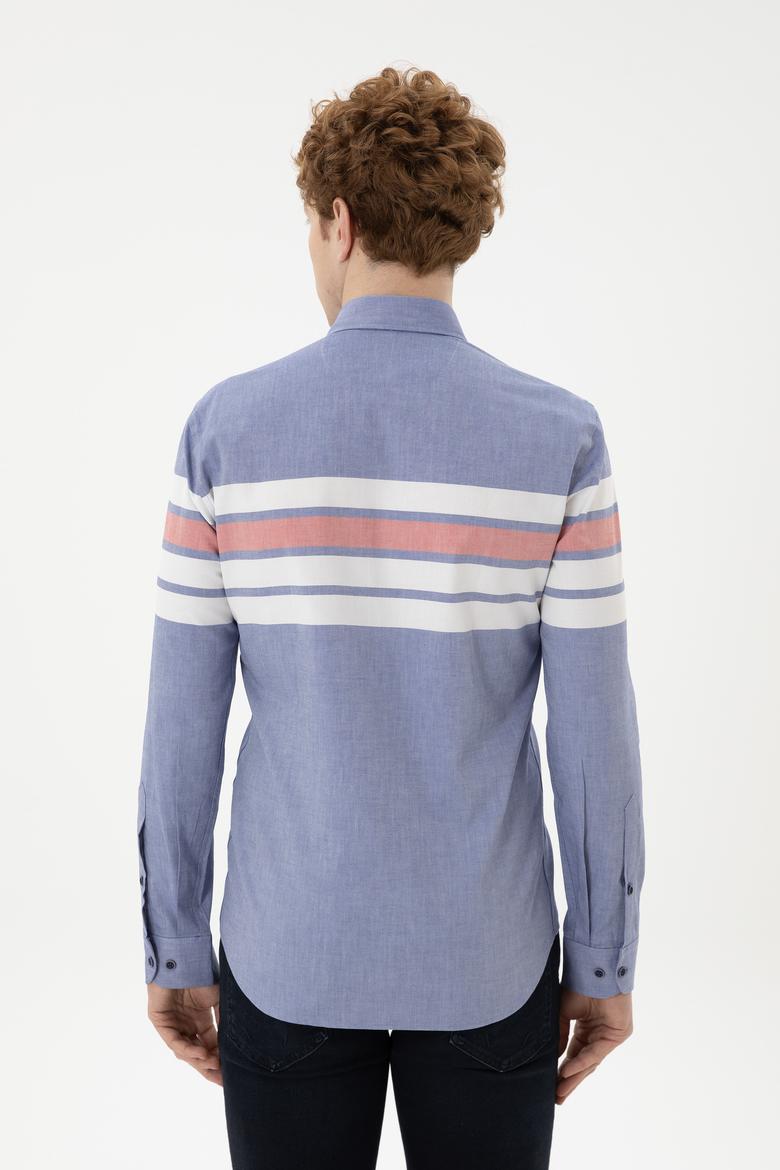 Erkek Kırmızı Uzun Kollu Gömlek - 50246189016