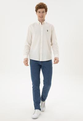 Erkek Krem Uzun Kollu Gömlek - 50263359032