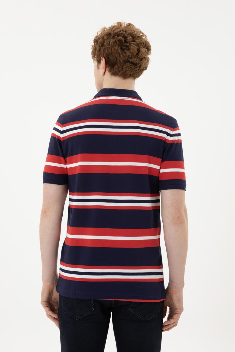 Erkek Lacivert Polo Yaka Tişört - 50263219007