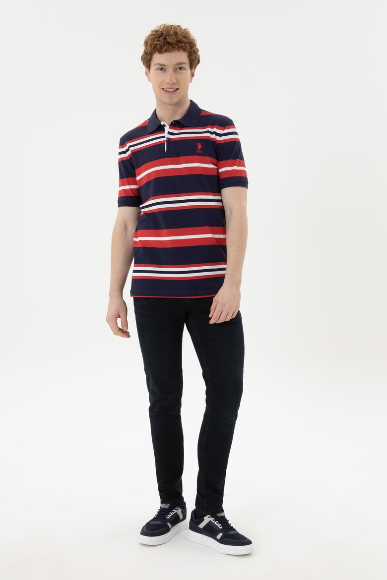 Erkek Lacivert Polo Yaka Tişört - 50263219007