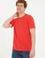 Erkek Regular Fit Bisiklet Yaka Kırmızı Basic Tişört