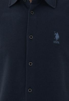 Erkek Lacivert Kısa Kollu Gömlek - 50283788007