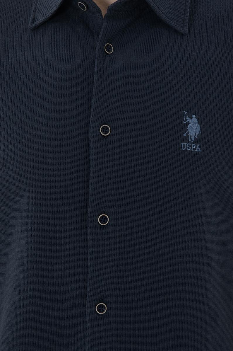 Erkek Lacivert Kısa Kollu Gömlek