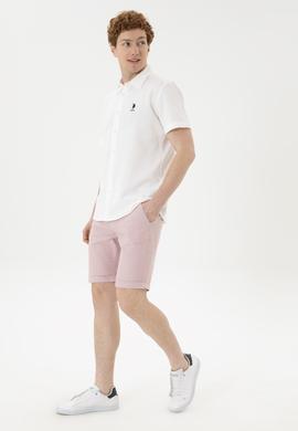 Erkek Ekru Kısa Kollu Gömlek - 50283788013