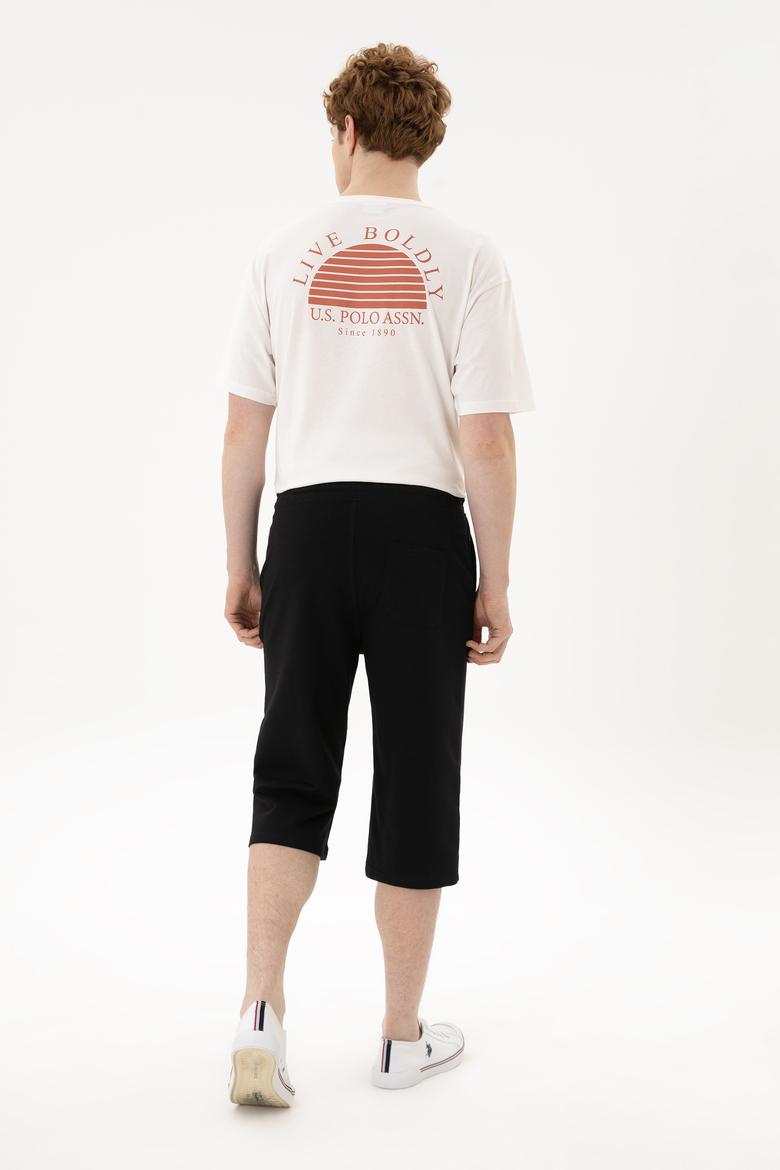 Erkek Siyah Örme Şort - 50279640026