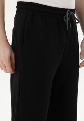 Erkek Siyah Örme Şort - 50279640026