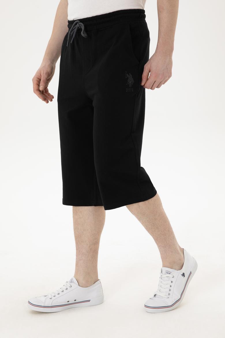 Erkek Siyah Örme Şort - 50279640026