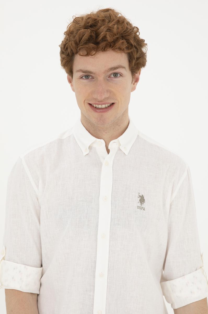 Erkek Haki Uzun Kollu Gömlek