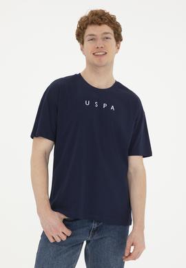 Erkek Comfort Fit Bisiklet Yaka Lacivert Tişört - 50282029011