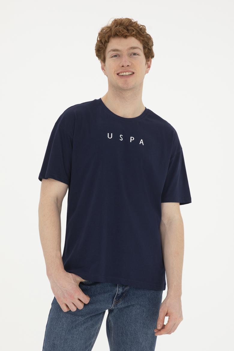 Erkek Comfort Fit Bisiklet Yaka Lacivert Tişört - 50282029011