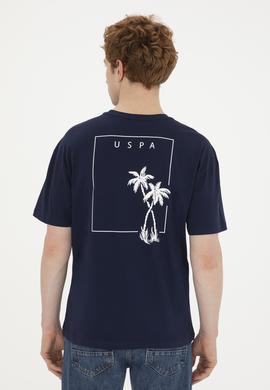 Erkek Comfort Fit Bisiklet Yaka Lacivert Tişört - 50282029011