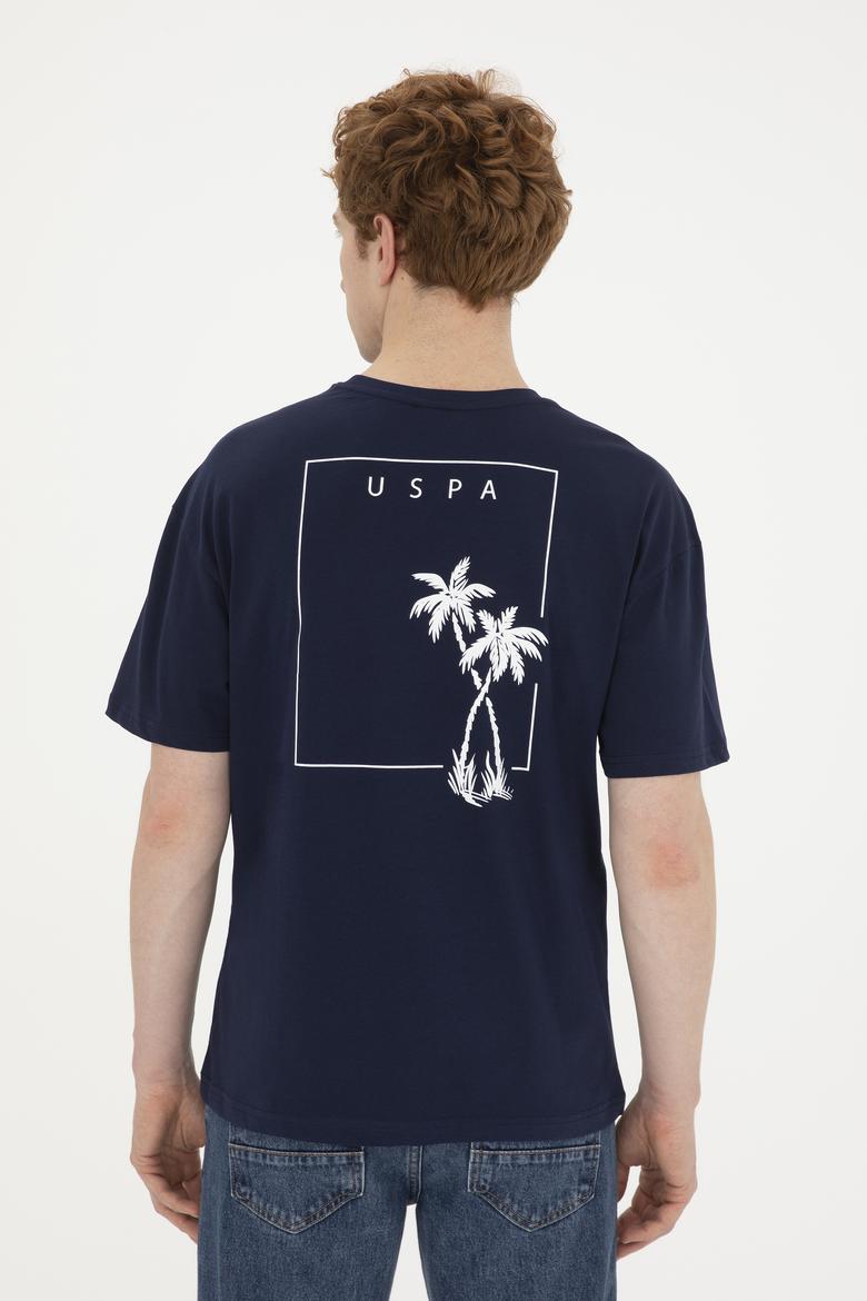 Erkek Comfort Fit Bisiklet Yaka Lacivert Tişört - 50282029011