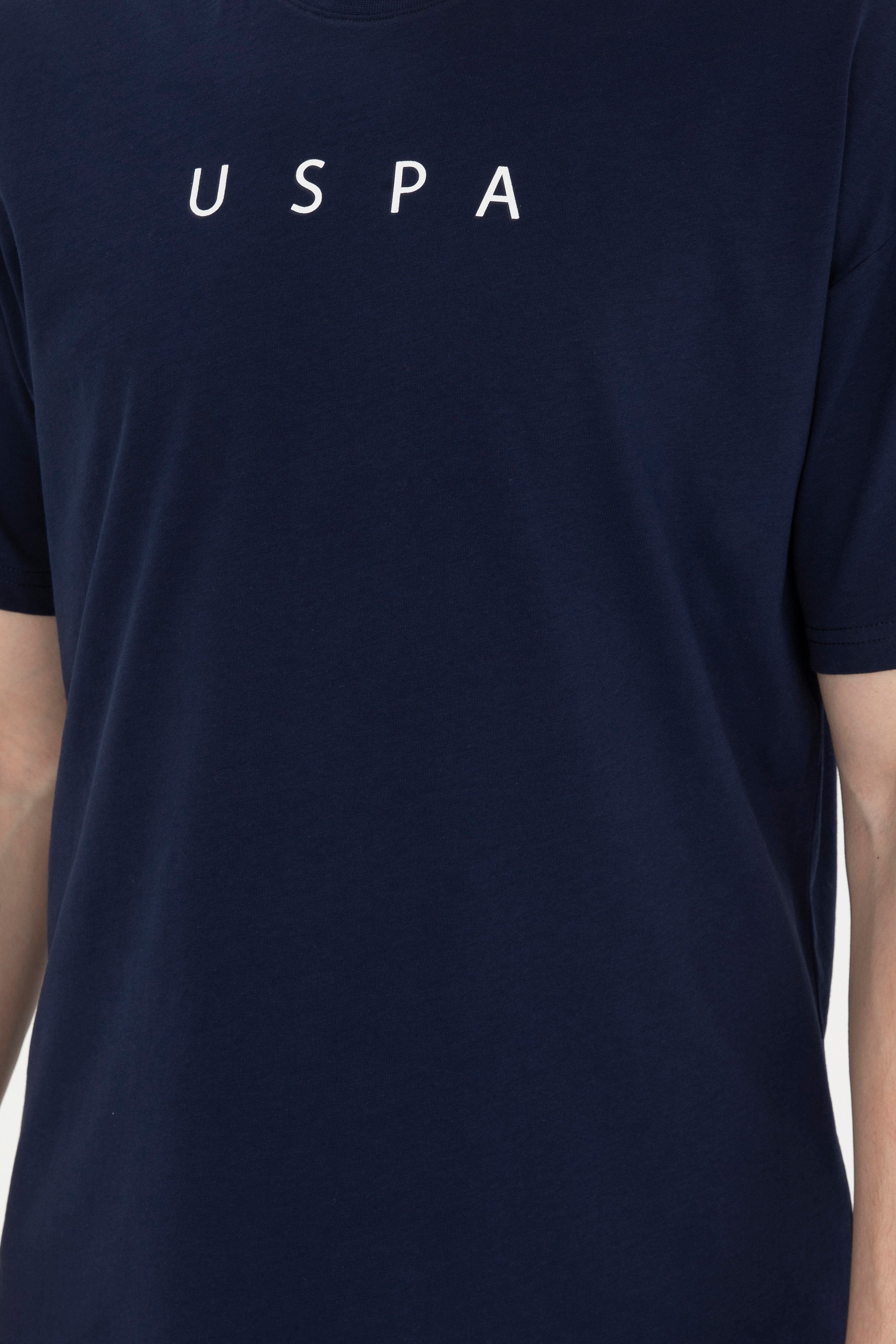 Erkek Comfort Fit Bisiklet Yaka Lacivert Tişört - Image 6