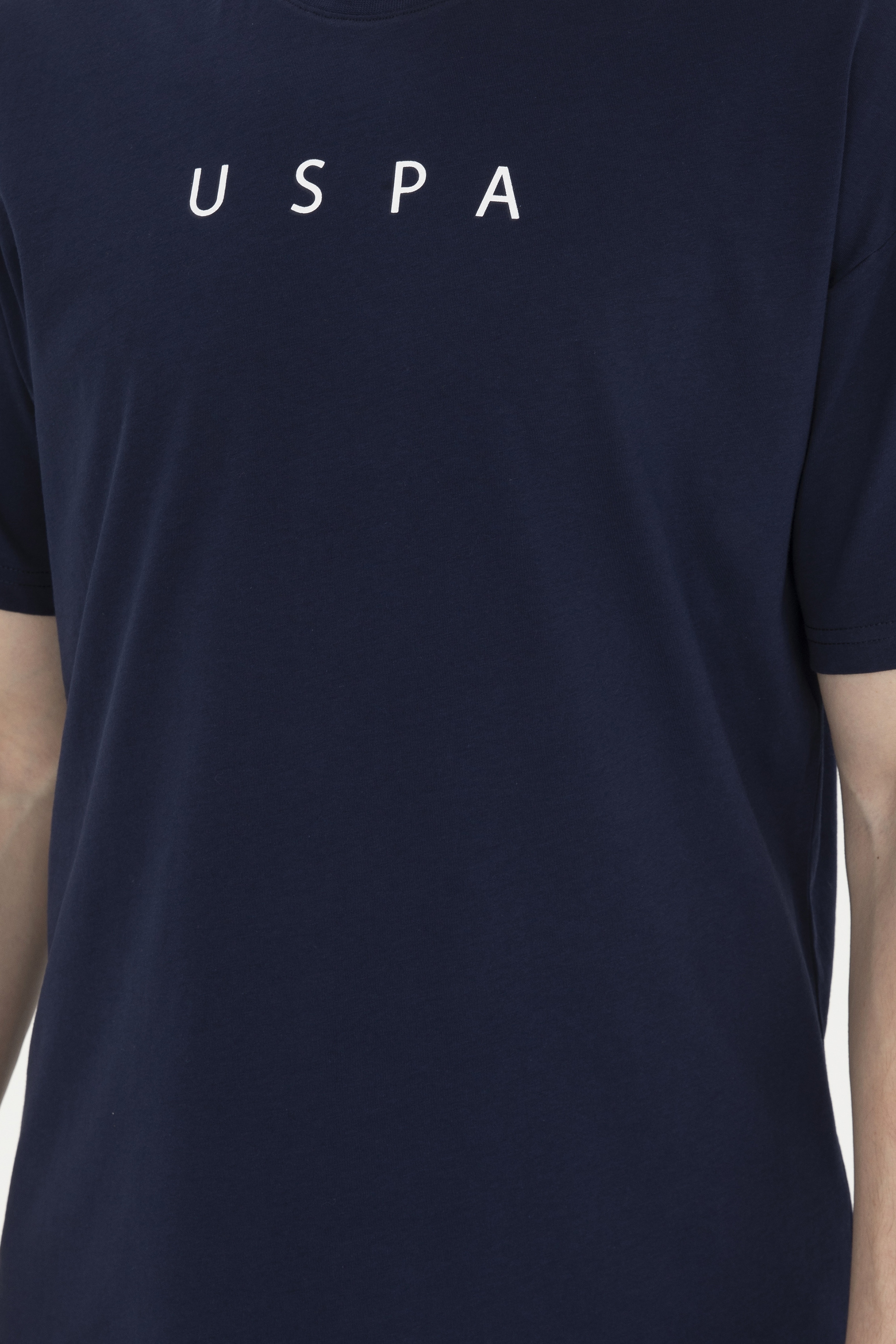 Erkek Comfort Fit Bisiklet Yaka Lacivert Tişört