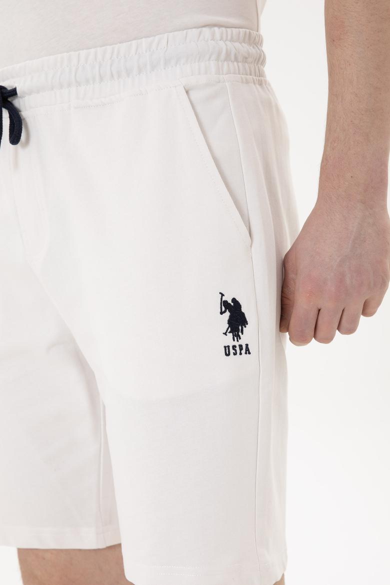 Erkek Ekru Örme Şort - 50279636016