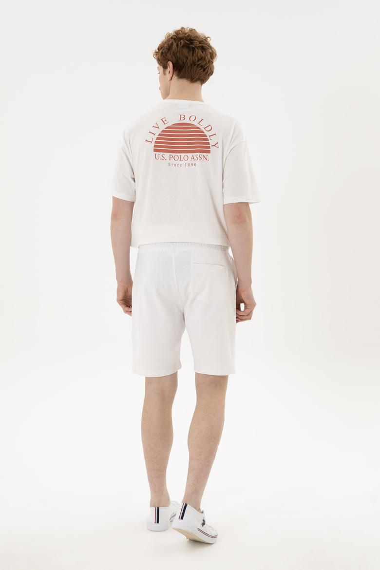 Erkek Ekru Örme Şort - 50279636016