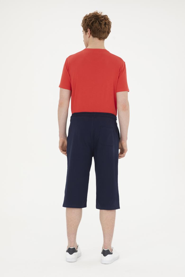 Erkek Lacivert Örme Şort - 50279640001