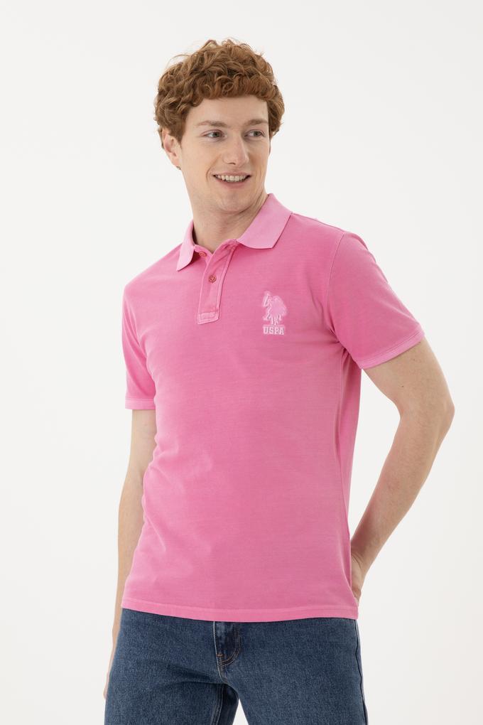 Erkek Pembe Basic Tişört