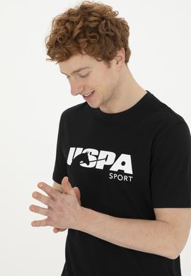 Erkek Regular Fit Bisiklet Yaka Siyah Tişört - 50281841041