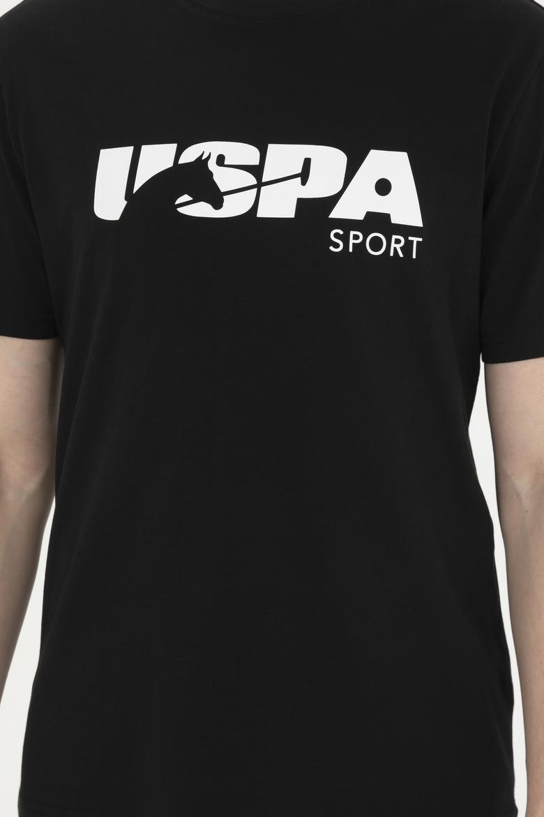 Erkek Regular Fit Bisiklet Yaka Siyah Tişört - 50281841041