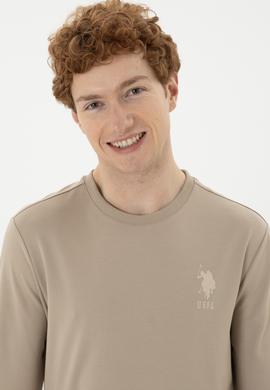 Erkek Açık Haki Sweatshirt - 50281048011