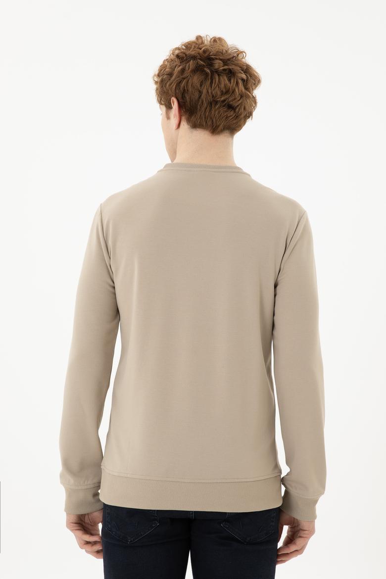 Erkek Açık Haki Sweatshirt - 50281048011