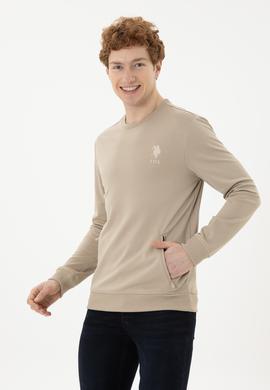 Erkek Açık Haki Sweatshirt - 50281048011