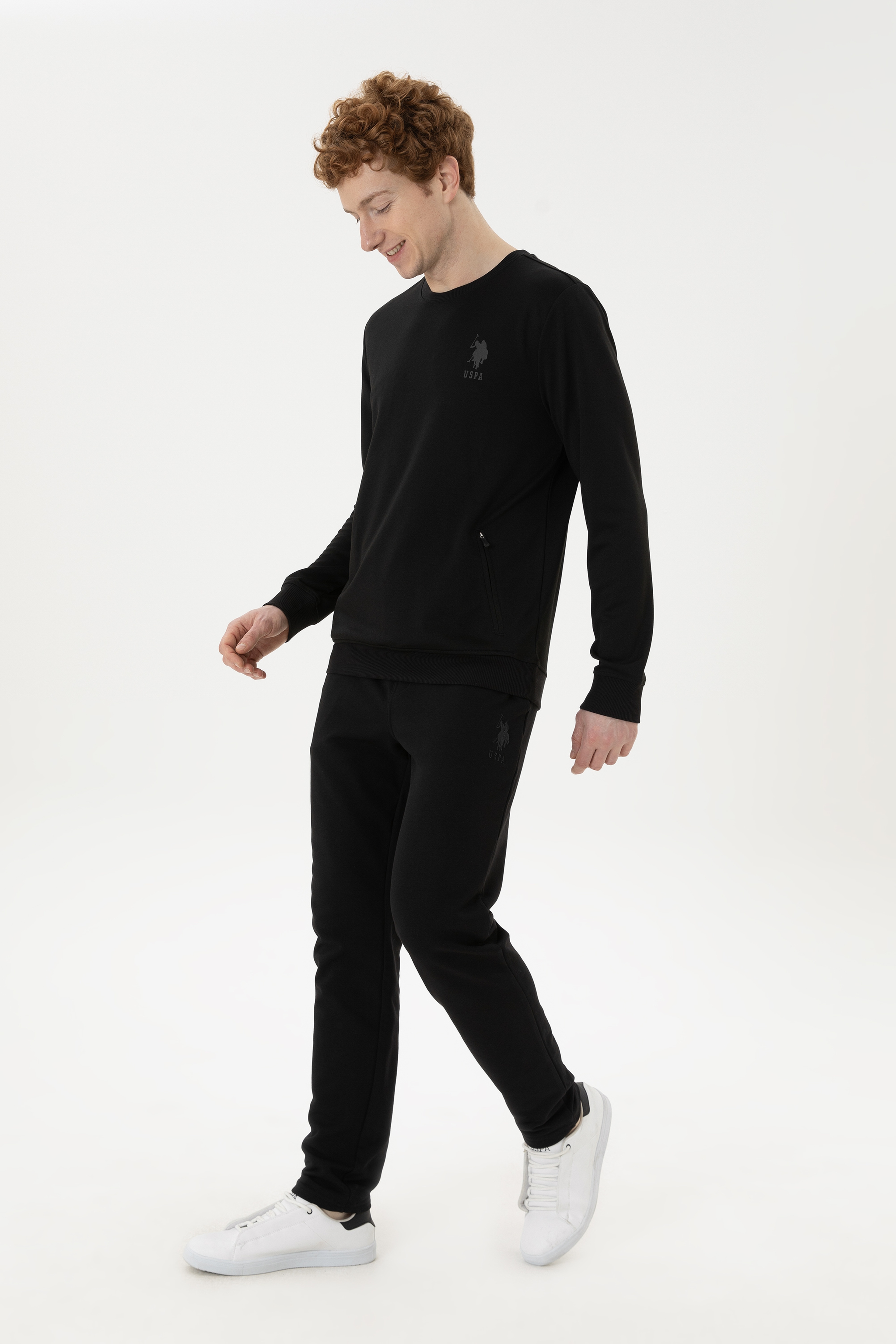 Erkek Siyah Sweatshirt - Image 4