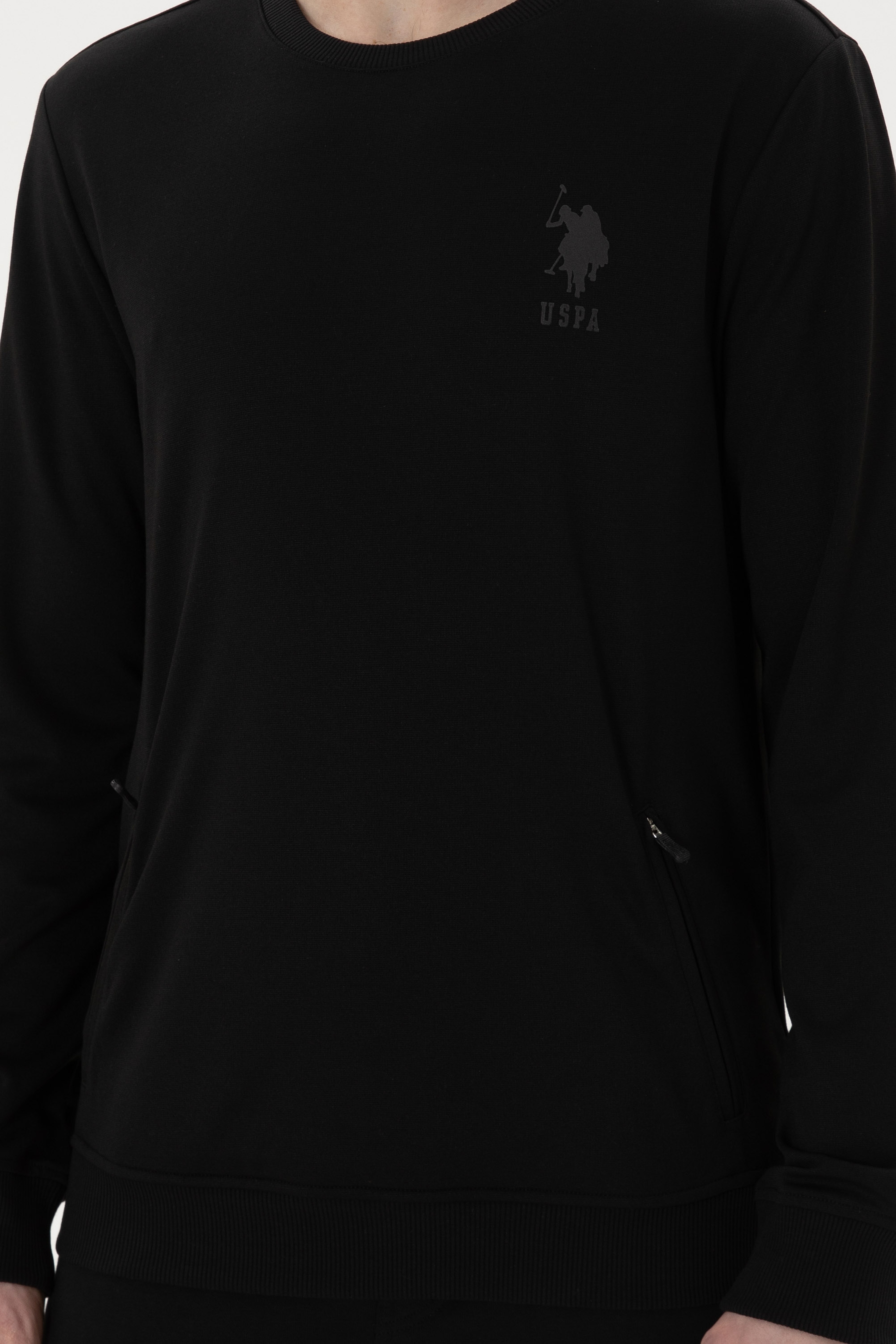 Erkek Siyah Sweatshirt - Image 6