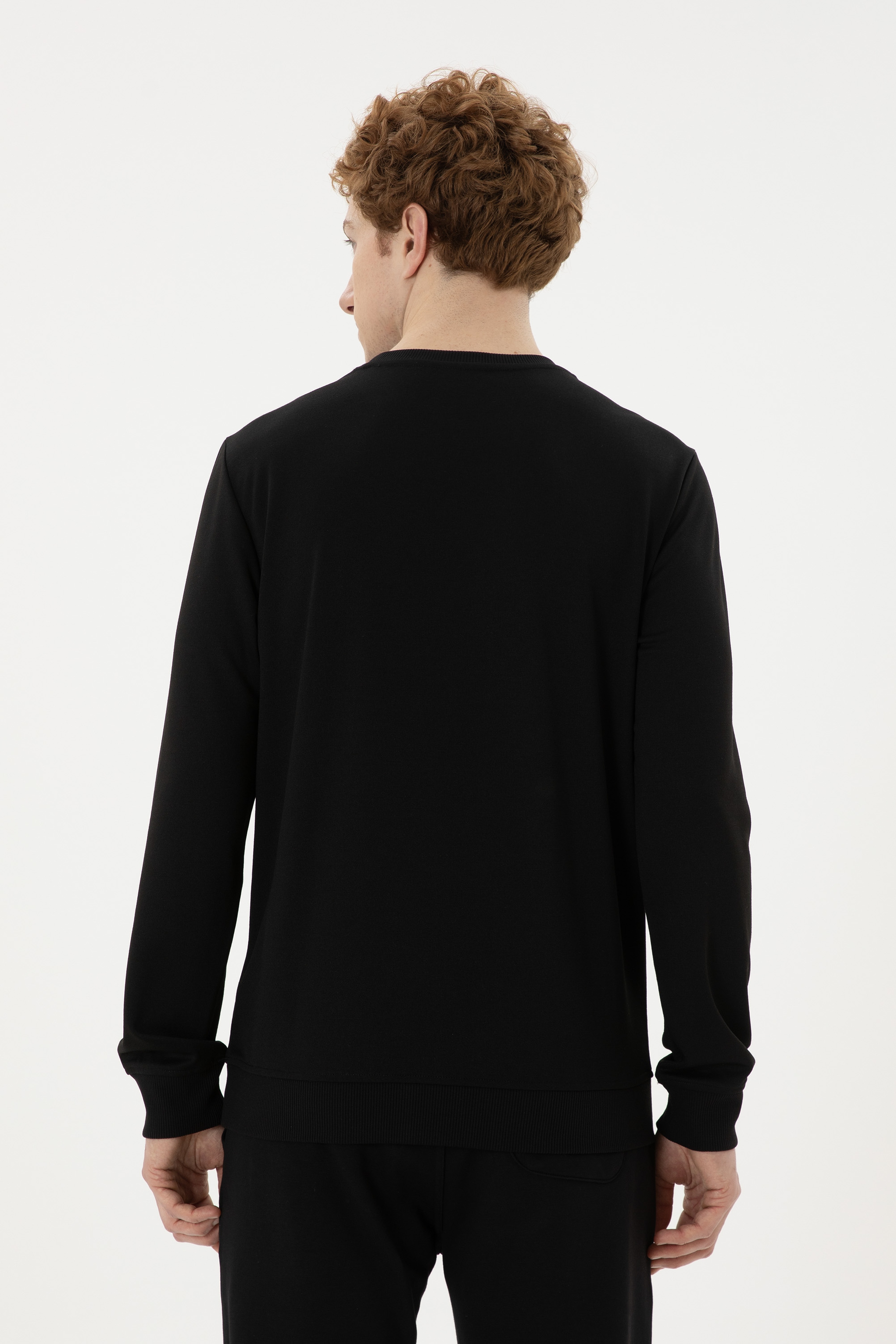 Erkek Siyah Sweatshirt