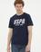 Erkek Regular Fit Bisiklet Yaka Lacivert Tişört