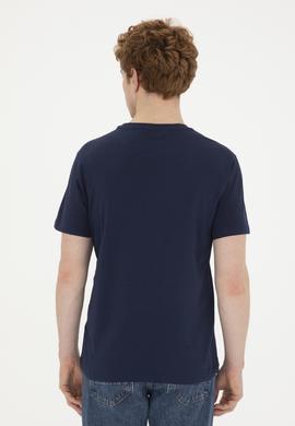 Erkek Regular Fit Bisiklet Yaka Lacivert Tişört - 50282027011