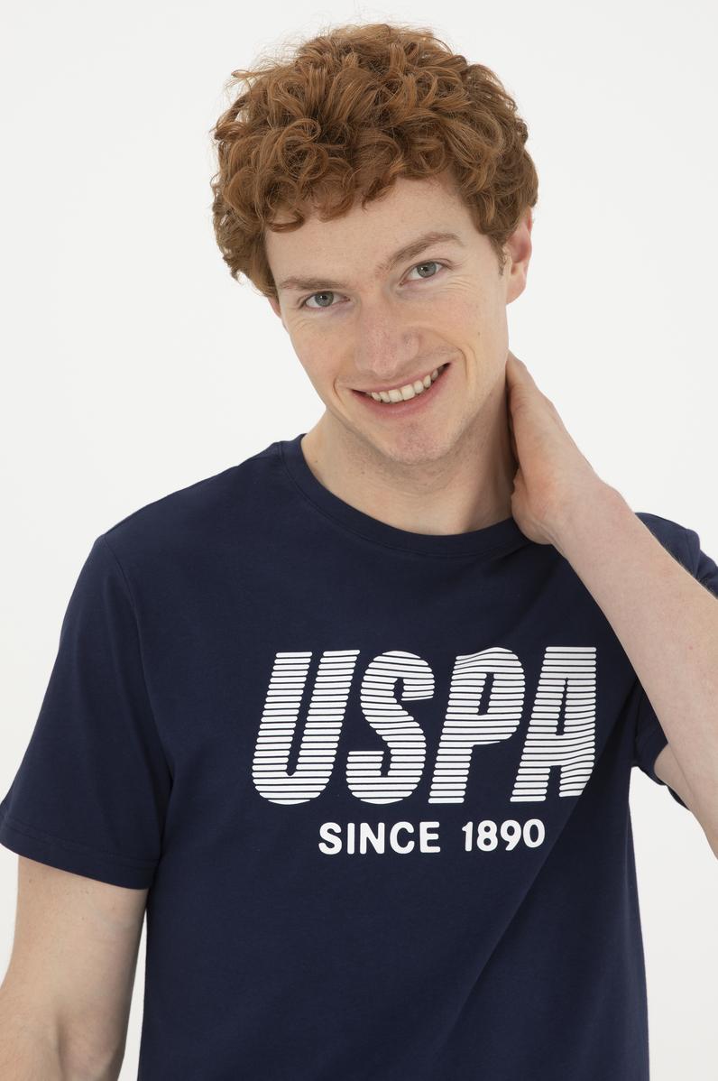 Erkek Regular Fit Bisiklet Yaka Lacivert Tişört