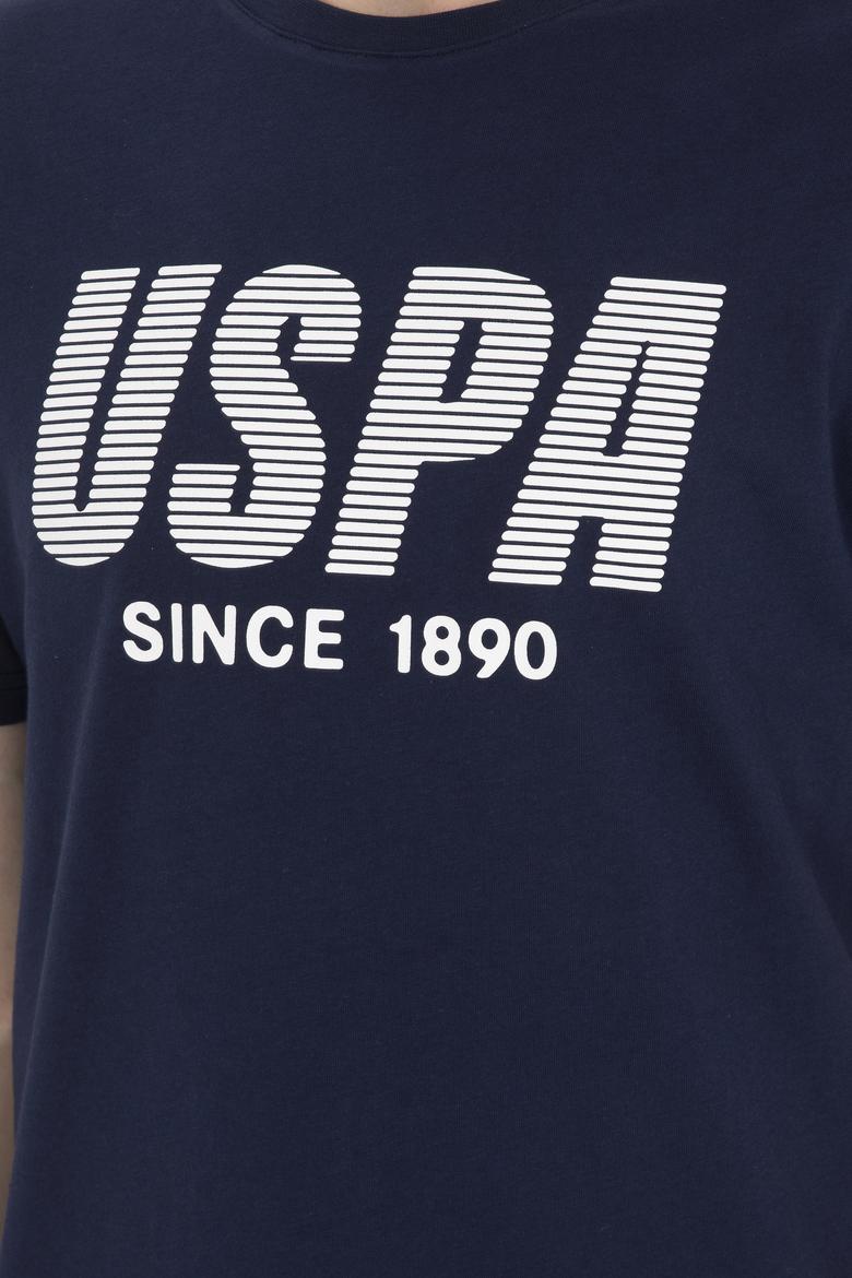 Erkek Regular Fit Bisiklet Yaka Lacivert Tişört - 50282027011