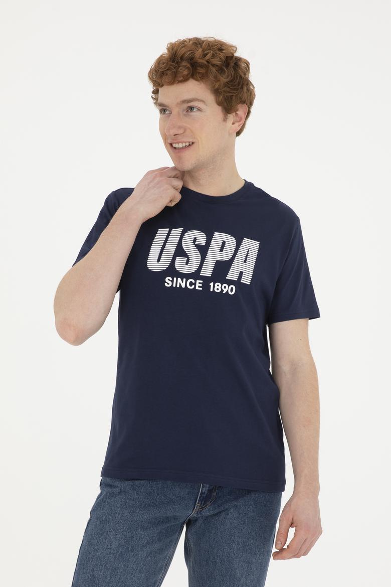 Erkek Regular Fit Bisiklet Yaka Lacivert Tişört - 50282027011