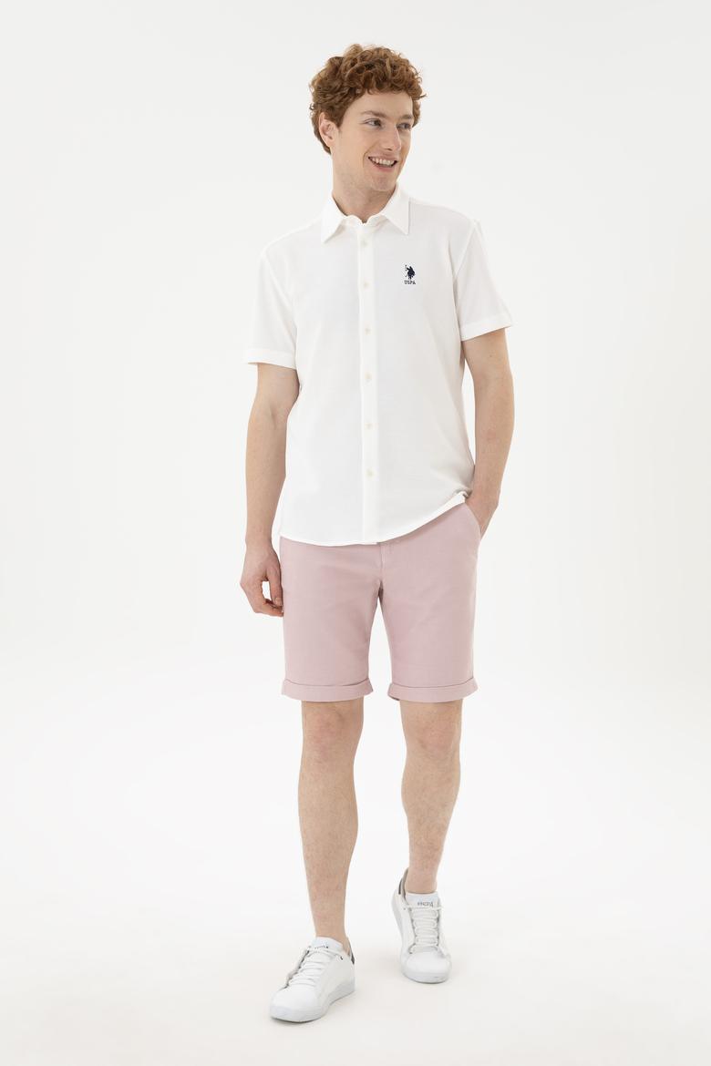 Erkek Pembe Dokuma Şort - 50263862010