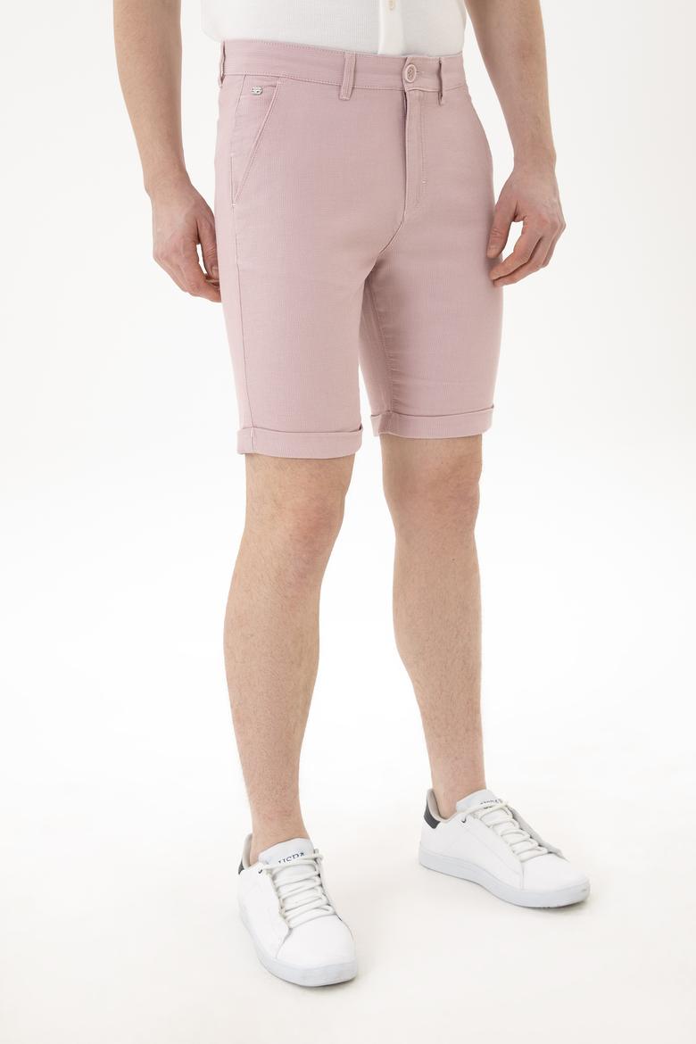 Erkek Pembe Dokuma Şort - 50263862010