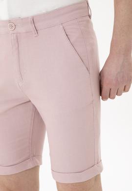 Erkek Pembe Dokuma Şort - 50263862010
