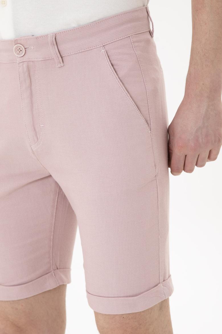 Erkek Pembe Dokuma Şort - 50263862010