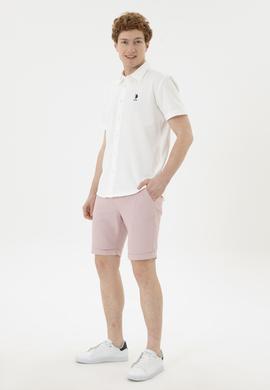 Erkek Pembe Dokuma Şort - 50263862010