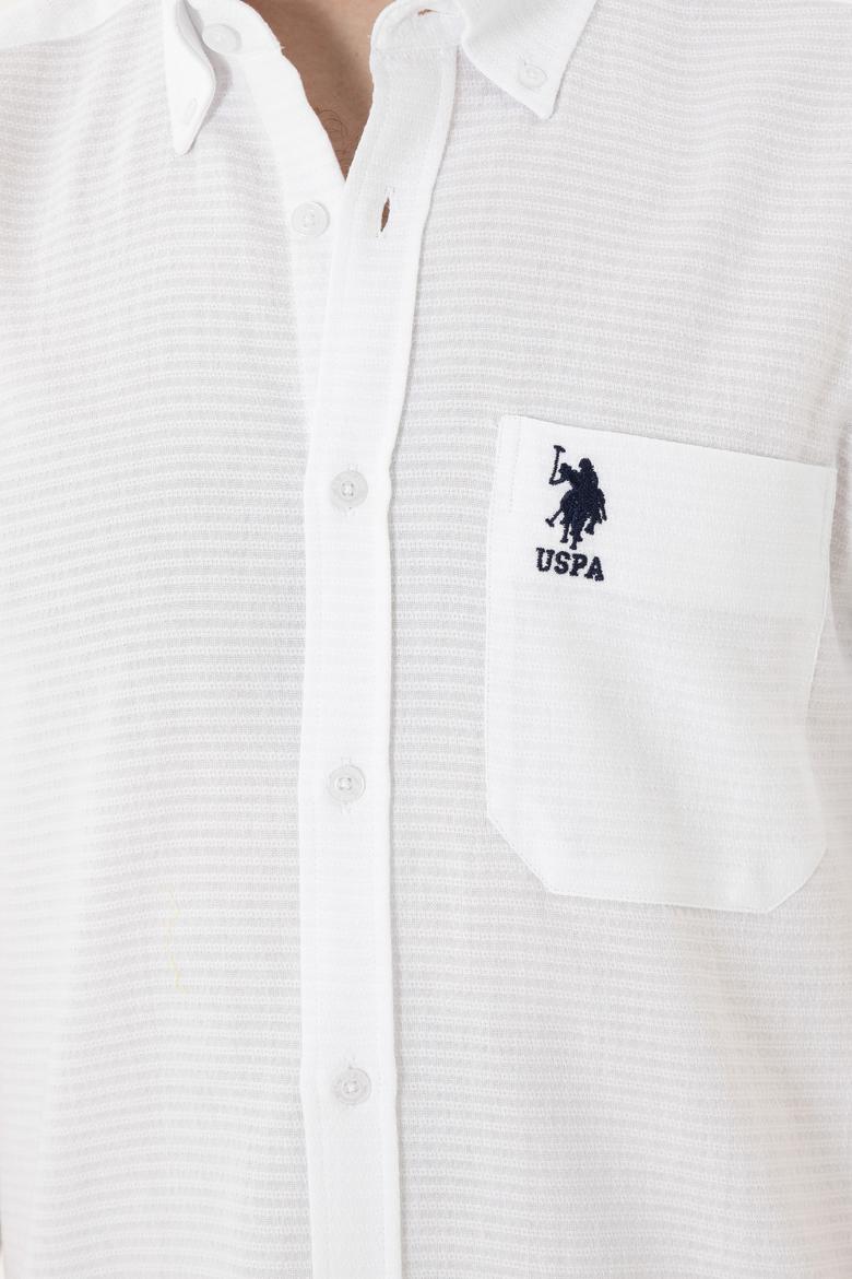 Erkek Beyaz Kısa Kollu Gömlek - 50282807016