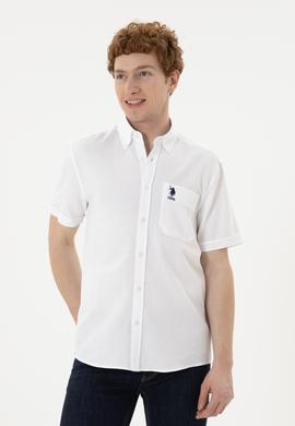 Erkek Beyaz Kısa Kollu Gömlek - 50282807016