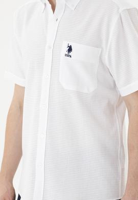 Erkek Beyaz Kısa Kollu Gömlek - 50282807016