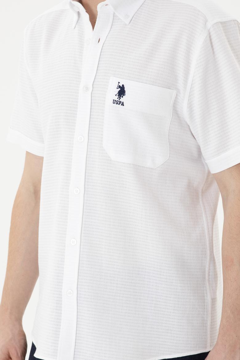 Erkek Beyaz Kısa Kollu Gömlek - 50282807016