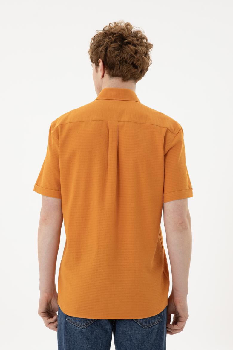 Erkek Kiremit Kısa Kollu Gömlek - 50282807019