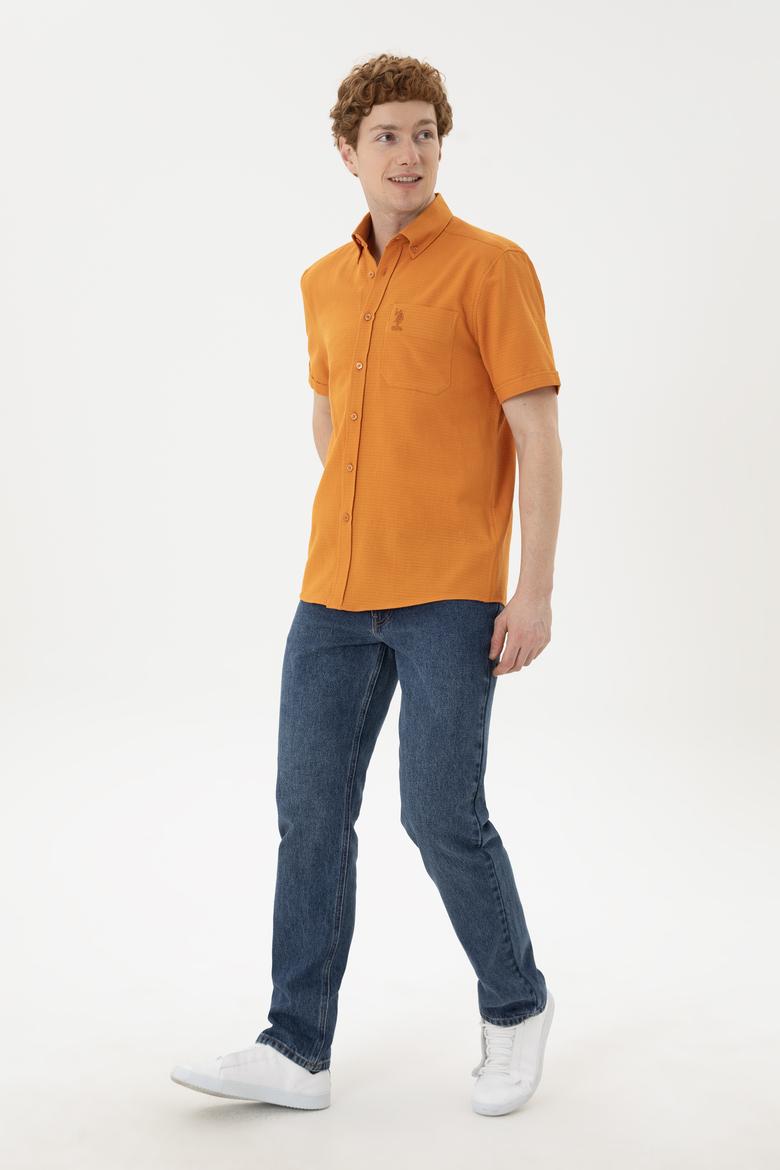 Erkek Kiremit Kısa Kollu Gömlek - 50282807019